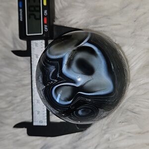 2.8 inch silk agate sphere